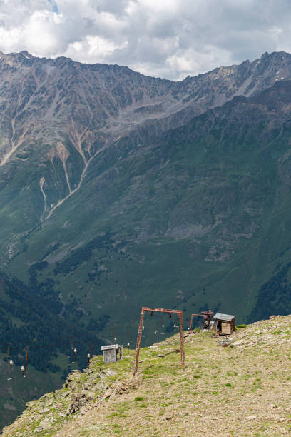 istock old rusty lift at the top of mountain Cheget 1273713635