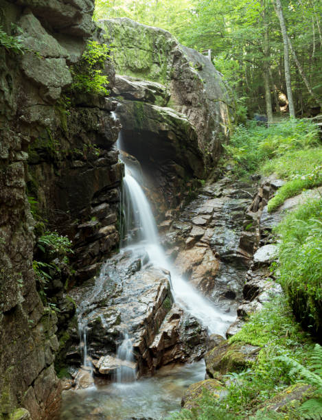 istock Waterfall in Flume Gorge park in New Hampshire 1273722092