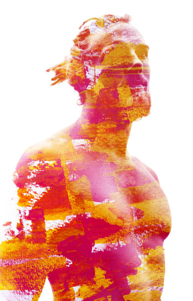 istock Paintography. A portrait combined with a painting 1273723054