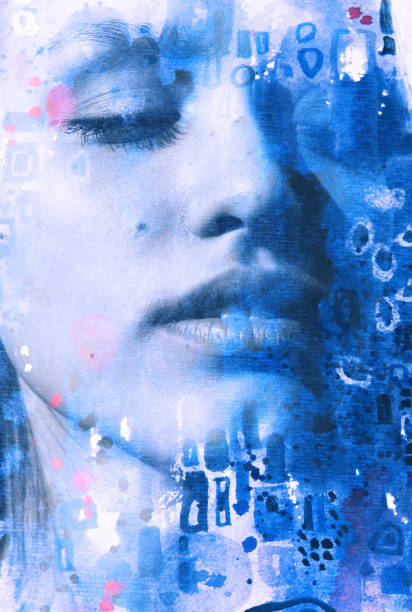 istock Paintography. A portrait combined with a painting 1273723306