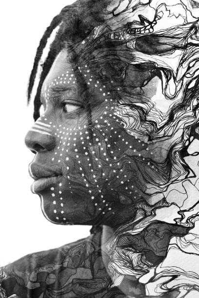 istock Paintography. A portrait combined with a painting 1273724905