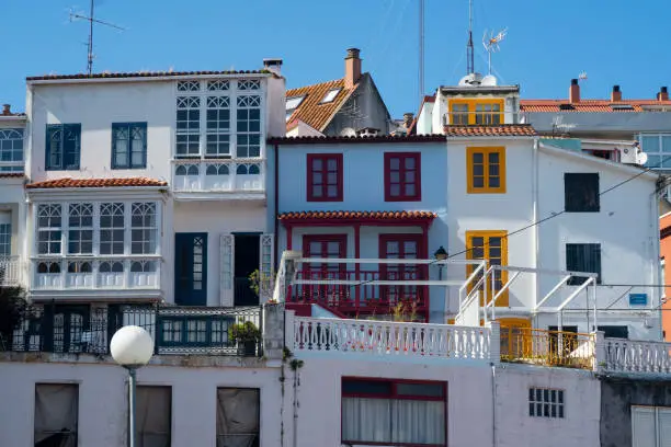 Photo of Houses of popular seafaring architecture in Fontan Sada Galicia Spain