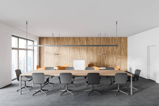 istock White and wooden meeting room 1273734050