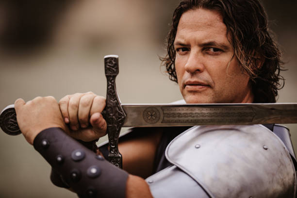 istock Medieval fantasy knight portrait 1273736646