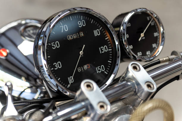 istock Vintage motorcycle elements complete the bike. 1273751904