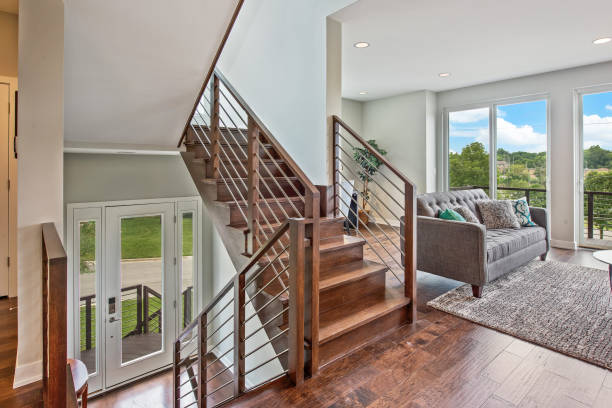istock Entrance with multi-level living 1273764922