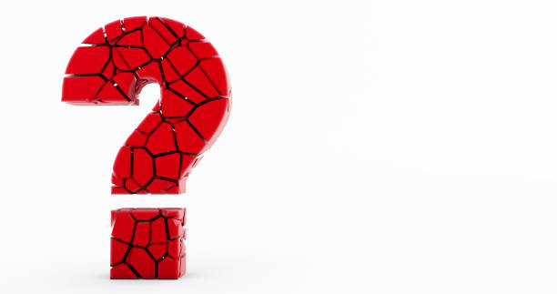 istock 3d render of wood cracked question mark on a white background, Question in white ground 1273770202