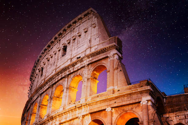 istock Roman Coliseum Starry Night Sky 1273770431