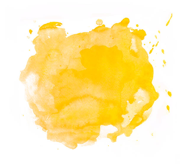 istock Yellow watercolor spot 1273773091