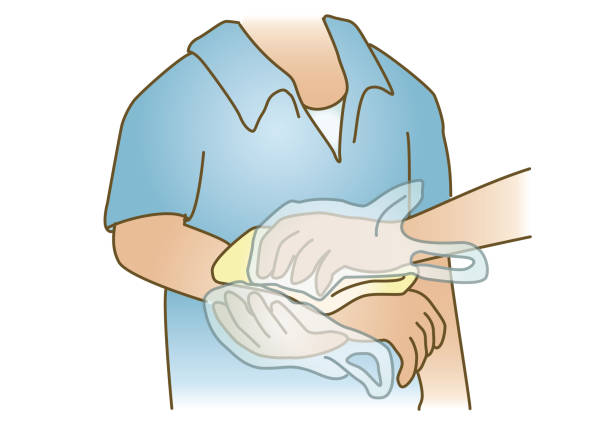 응급 - bandage wound first aid gauze stock illustrations