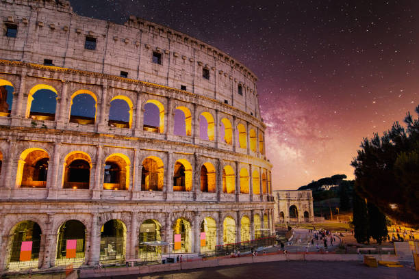 istock Roman Coliseum Starry Night Sky 1273779863