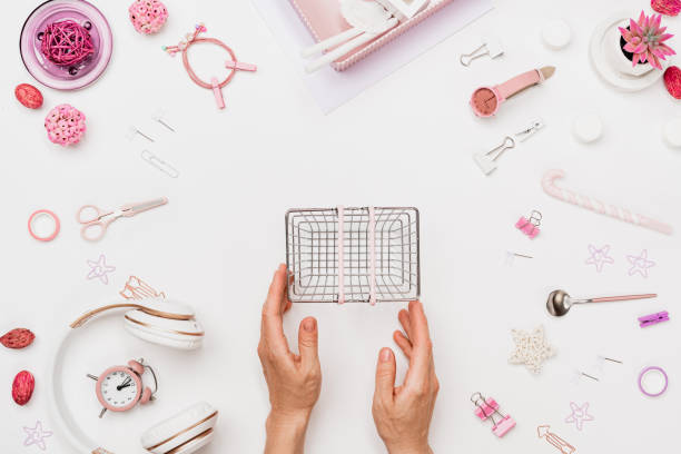 istock Handicrafts for sale ecommerce business flat lay 1273784837
