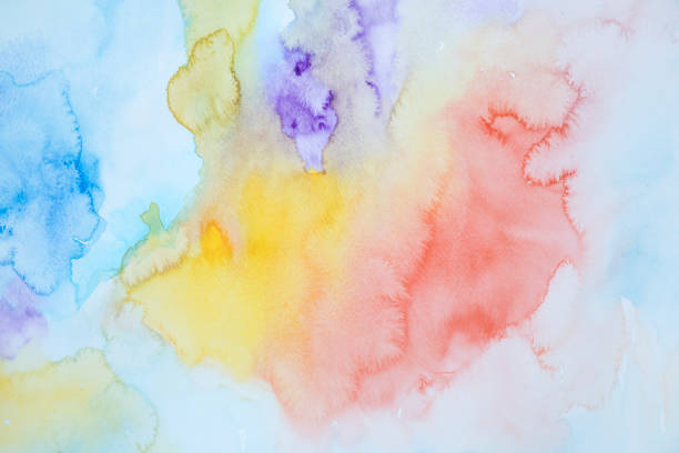 istock Abstract colorful watercolor background on a white paper 1273794880