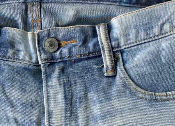 istock Blue jeans pants, denim jeans background. selective focus. 1273795517