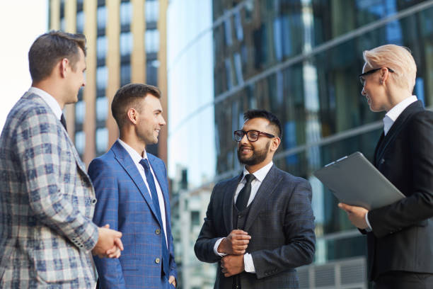 istock Successful business team outdoors 1273800489