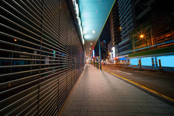istock Night Traffic at Central, Hong Kong 1273802153
