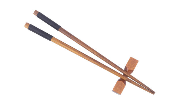 istock Japanese chopsticks and chopstick holder isolated 1273811180