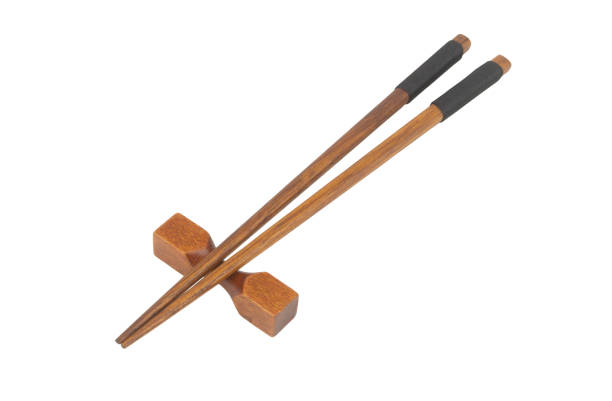 istock Japanese chopsticks and chopstick holder isolated 1273811181