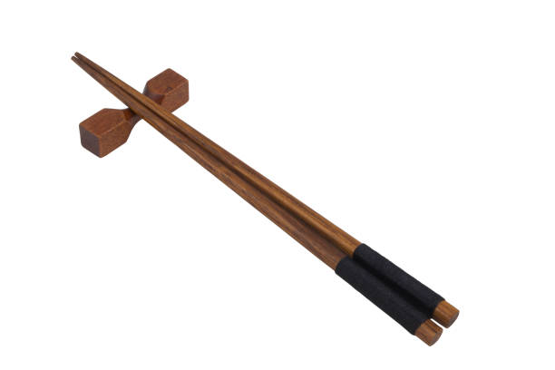 istock Japanese chopsticks and chopstick holder isolated 1273811186