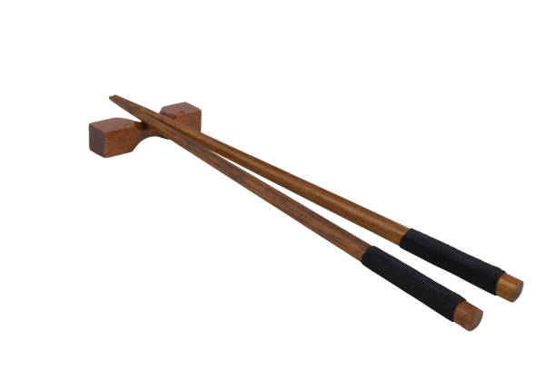 istock Japanese chopsticks and chopstick holder isolated 1273811204