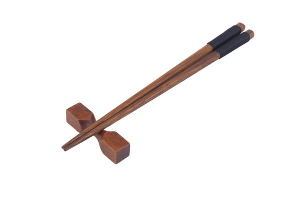 istock Japanese chopsticks and chopstick holder isolated 1273811638