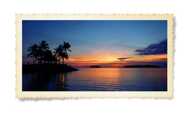 istock Sunset background on the beach in Sabah Malaysia 1273812213