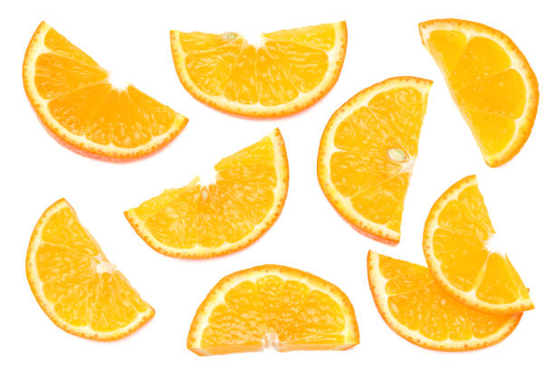 istock sliced orange fruit isolated on white background top view 1273816016