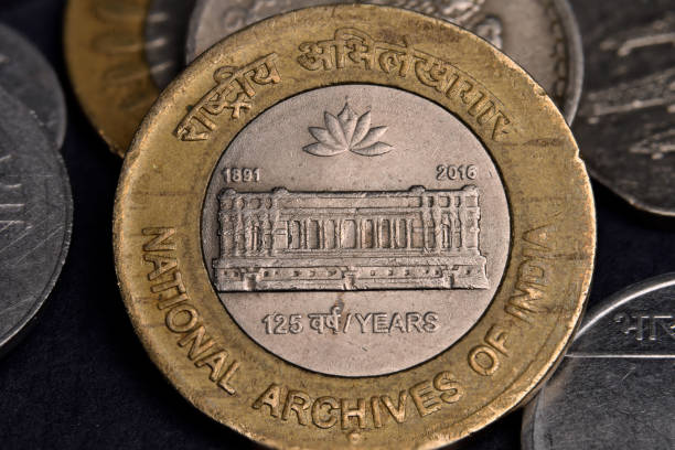 istock Indian currency coin of 10rs 1273818468
