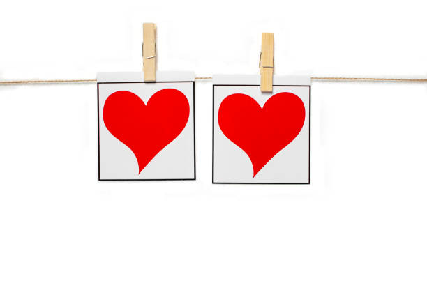 istock Blank instant photos and valentines hearts isolated 1273819610