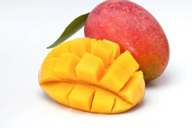 Photo of Mango on white background