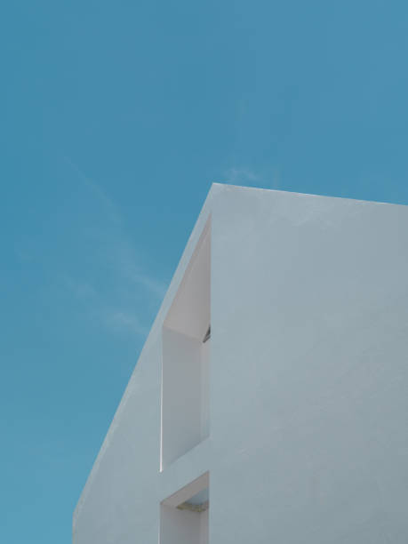 istock Perspective of building with clearly blue sky 1273825736