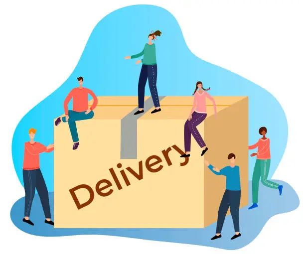 Vector illustration of Delivery