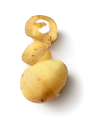 Vegetables: Potato Isolated on White Background