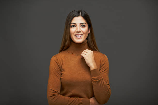istock One beautiful young woman wearing a turtleneck 1273833776