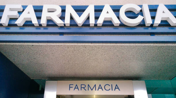 istock Pharmacy signs above doorway 1273835044
