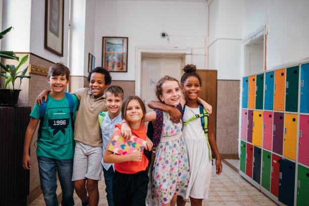 istock Portrait of elementary school students 1273837874