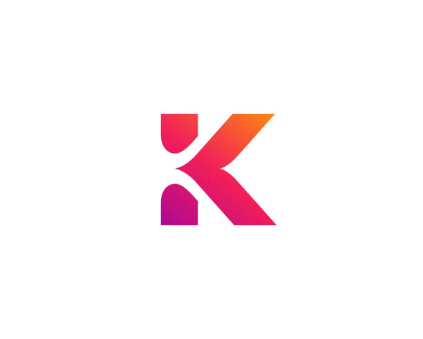 buchstabe k-symbol - letter k stock-grafiken, -clipart, -cartoons und -symbole