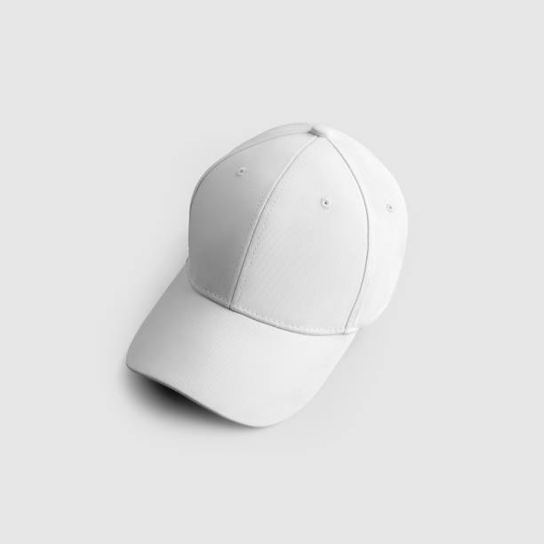 istock White textile hat template with visor, with realistic shadows, top view, for presentation of design, pattern. 1273840908