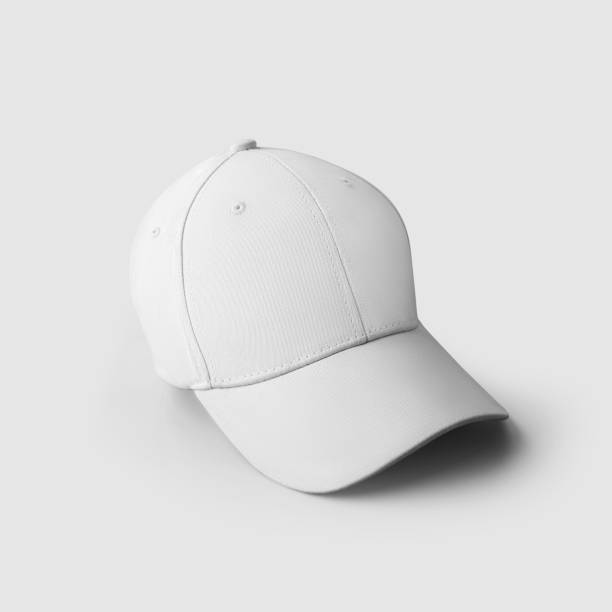 istock Hat mockup with visor, blank white cap, with realistic shadows, isolated on background. 1273841138