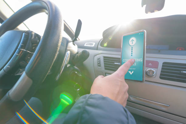 istock Connecting smart phone to the car audio system 1273842820