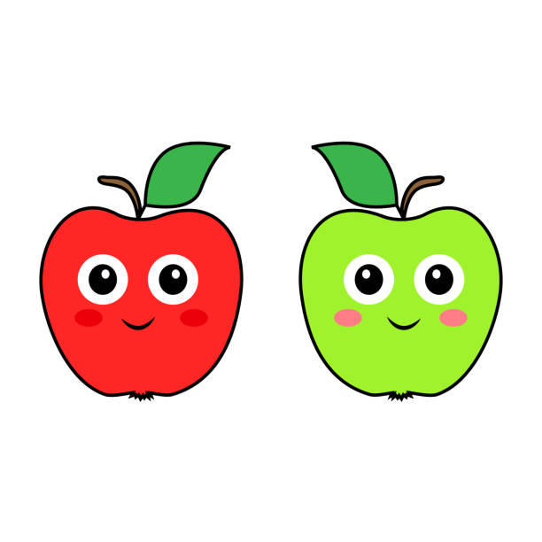 Ilustración de Manzanas Rojas Y Verdes Con Ojos Frutas De Dibujos Animados y más Vectores Libres de Derechos de Alegre - iStock Ilustración de Manzanas Rojas Y Verdes Con Ojos Frutas De Dibujos Animados y más Vectores Libres de Derechos de Alegre - iStock