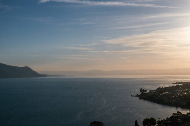 istock Lake Geneva and Montreux in evening light 1273846160