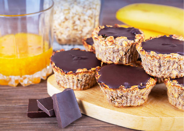 Vegan oat muffins.