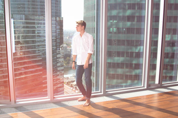 istock Attractive man. Rest and job. 1273853869