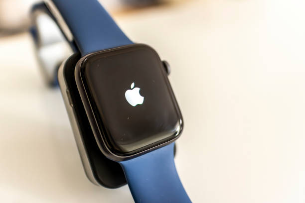 Frankfurt, Germany - September 17th 2020: A german photographer installing the all new watchOS 7 software on his Apple Watch after the launch of the official version.