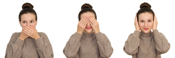 istock a woman emotions on a white background 1273857767