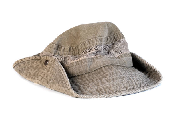istock Men's hat to protect the head and hair from sun on a white 1273857974