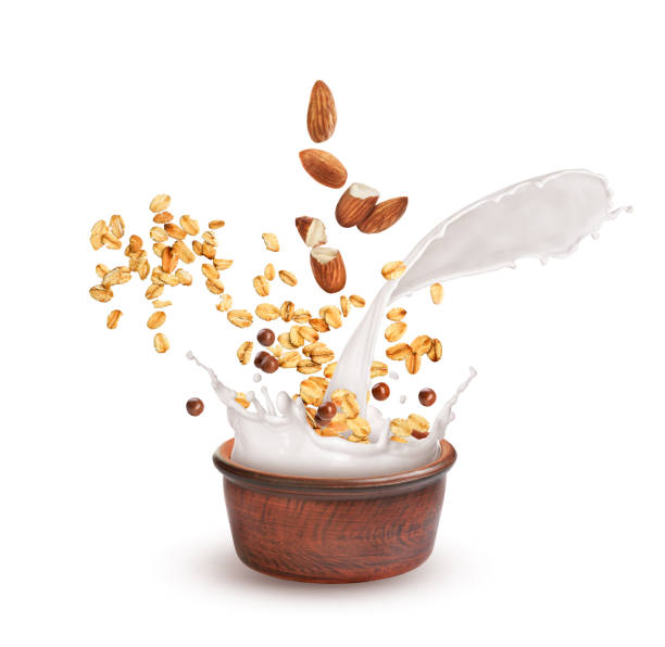 istock oatmeal with nuts and milk on a white background 1273864462