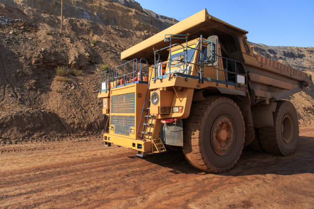 istock A large quarry tipper is in a red quarry 1273867936