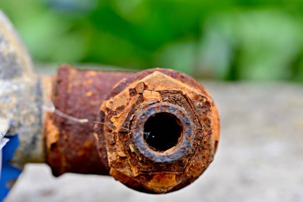 Rusted pipes.